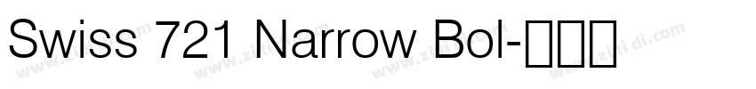 Swiss 721 Narrow Bol字体转换